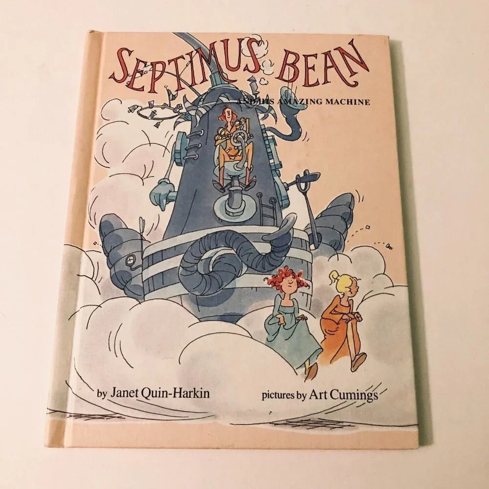 Vtg 1979 Septimus Bean His Amazing Machine Janet  Quin Harkin Book